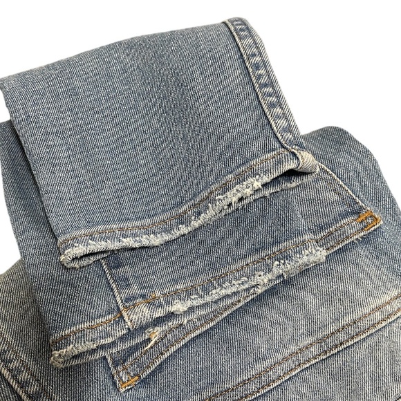 Madewell Hi Rise Skinny Crop Blue Jeans Distressed Size 26 - Picture 9 of 14